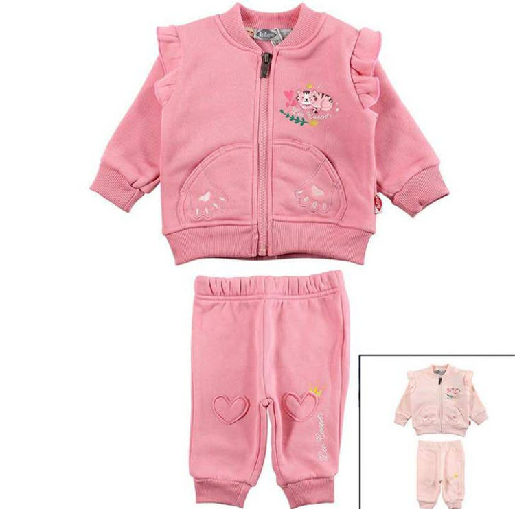 Picture of LC12126 LEE COOPER GIRLS THERMAL FLEECY TWO PIECE TRACKSUIT